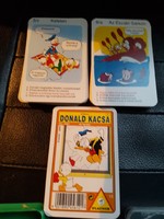 Donald kacsa-Walt Dasney-kvartett-kártyajáték.