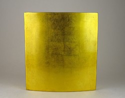 0N735 Formatervezett dizájn arany váza 25.5 cm