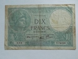 Ritka 10  Frank ( Francs ) Franciaország  1939 !!