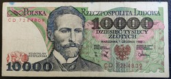 Lengyelország 10000 Zloty 1988