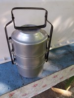 Old aluminum food and food container