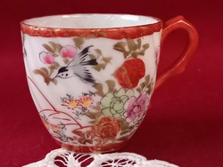 1212 kézzel festett japán tojáshéj porcelán mokkás csésze ritka darab 5x5 cm