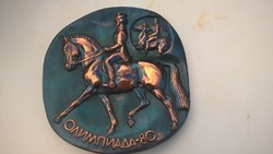 Olimpia falidísz 1980 lovaglás réz