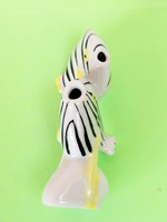 Ritkább Hollóházi art deco jellegű zebra halak 