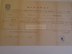 D172659 Régi irat ZIRC - Juhász István (1854, Gerl) Semmelweis -Bohner 1876