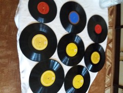 Old, large records, for sale in perfect condition, 8 pieces, including album holder