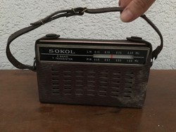 Sokol rádió bőr tokban P258