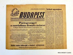 1956 newspaper / evening budapest / old original newspaper no .: 6719