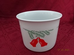 Zsolnay porcelain bowl with Christmas pattern and bells. He has!