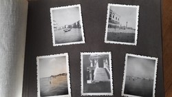 Régi fotóalbum 1930-as évekből,olaszországi Velence fotókkal