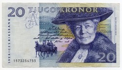 Svédország 20 svéd Korona, 1991