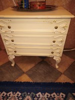 Trüggelmann chippendél barok 3 fiokos komodka 61,5x41x60cm magas