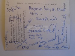 G029.91 BERLIN - aláírás  Női tornaválogatott Bánkuti Pacsai Kövér Martini Werner 1969