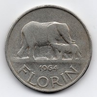 Malawi 1 florin, 1964