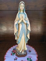 Mária szobor fa faragott 30 cm