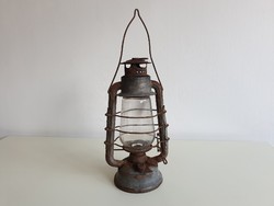 Vintage régi viharlámpa Szikra 5 petróleum lámpa spirituszos lámpa