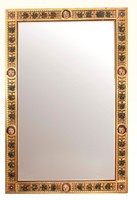 Óriás méretű régi aranyozott faragott tükör vagy kép keret 