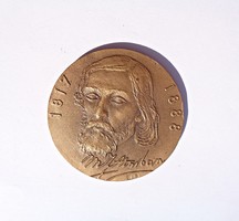 Jelzett orosz bronz plakett