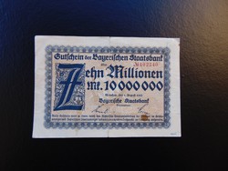 10 millió márka 1923 Bayern Németország