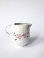 Alföldi retro porcelán cseresznyevirág mintával - tejszínes kiöntő