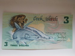 Cook-szigetek 3 dollár 1992 UNC