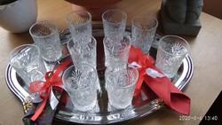 10 pcs lead crystal wine glasses