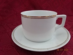 Zsolnay porcelain, antique, shield seal tea cup + saucer. He has!