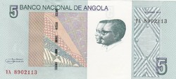 Angola 5 kwanzas, 2012,  UNC bankjegy