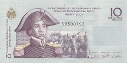Haiti 10 gourdes, 2004, UNC bankjegy