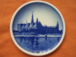 Royal Copenhagen porcelán dísztál- Kronborg kastély /Hamlet/
