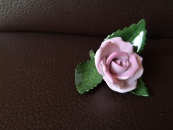Különleges Herendi rózsaszín rózsa, hibátlan