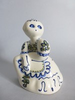 Ritka Gzsel orosz porcelán kislány figura