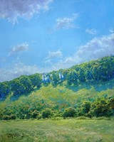 Zoltán Simon - sunny hill - oil on canvas