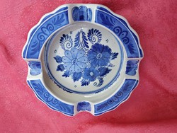 Dutch delft porcelain blue and white ashtray
