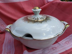 Antique porcelain soup bowl, 4-6 pieces.
