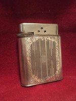 Cigarette lighter /self-lighter/giant!! Antique /1930/ silver /900/ sterling gasoline/lighter