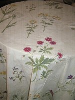 Csodaszép vintage fehér pasztell mezeivirágos függöny