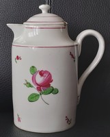 Alt Wien antik bécsi rózsás porcelán kanna 1850 biedermeier korszak 
