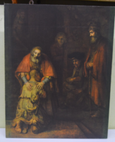 Akár 1 forintért, Rembrandt reprodukció, vászonkép