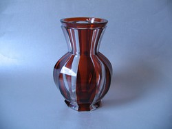 Art deco váza, 20. század első fele (17,2 cm), Moser?