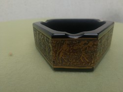 Moser, Karlsbad hamuzó lila színben, mesés domború az oldalán! Kíváló gyüjtemény,  jelenetes luxus