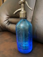 Kék fél literes Unio szódásüveg