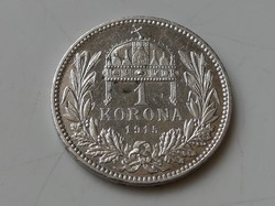 1 Korona 1915 KB ezüst EF 1