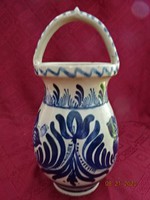 Korond ceramics, hand-painted milk jug. It was made by Mihály Ilyés in 1971. He has!