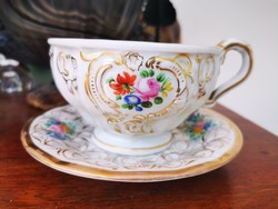 ANTIQUE BIEDER ALTWIEN TEA CUP, SAUCER