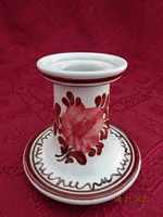 Glazed, Hungarian ceramic candle holder, hand painted. He has!