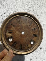 Antique clock face made of plate for 2 wind-up, wall clocks or table clocks!