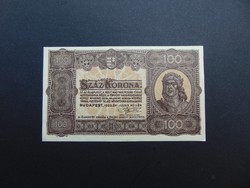 100 korona 1923 Nyomdahely nélkül  Hajtatlan bankjegy 02  