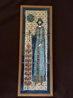 Vén Edit: A  király kerámia falikép