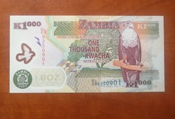 Zambia 1000 Kwacha UNC 2009